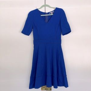 Vibrant Blue Piped Banana Republic Dress